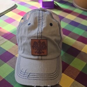 Gray Polska Baseball Cap